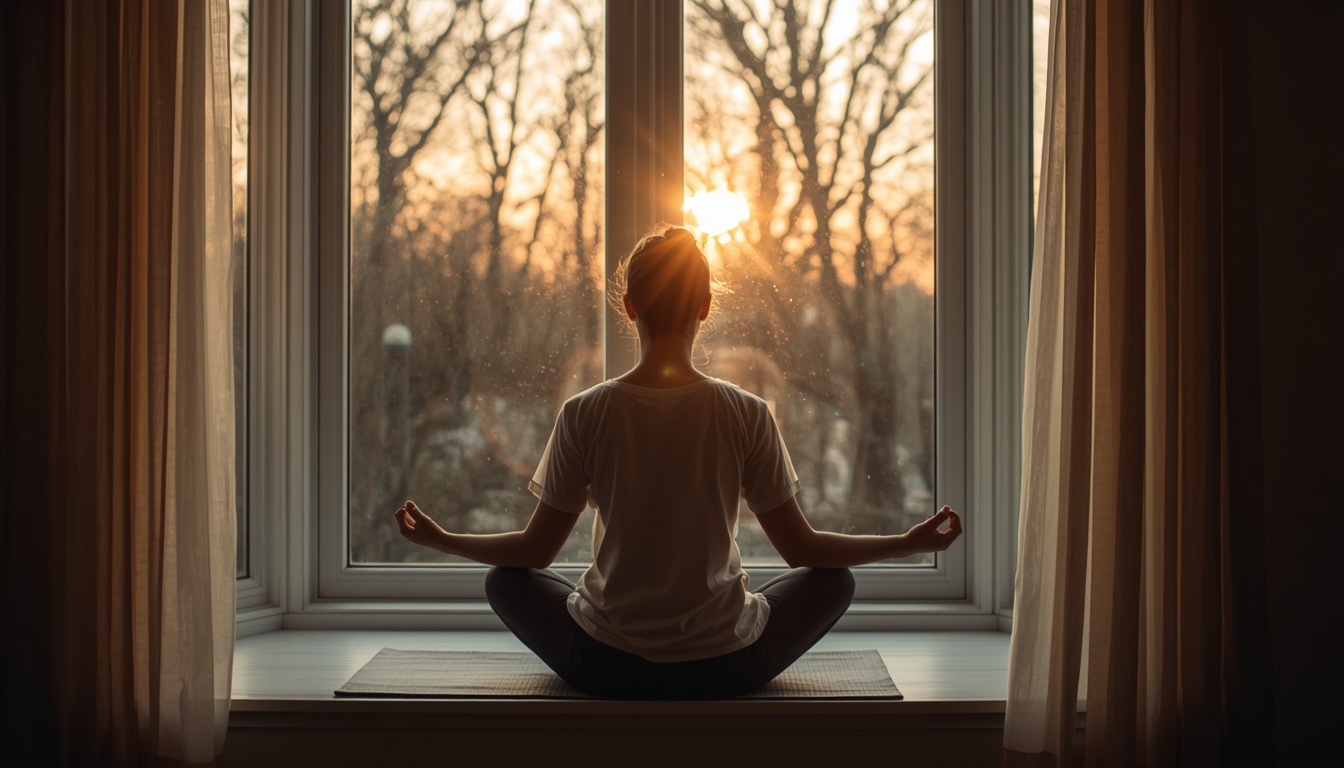 Shimvornuophrano morgendliche Atemroutine am Fenster